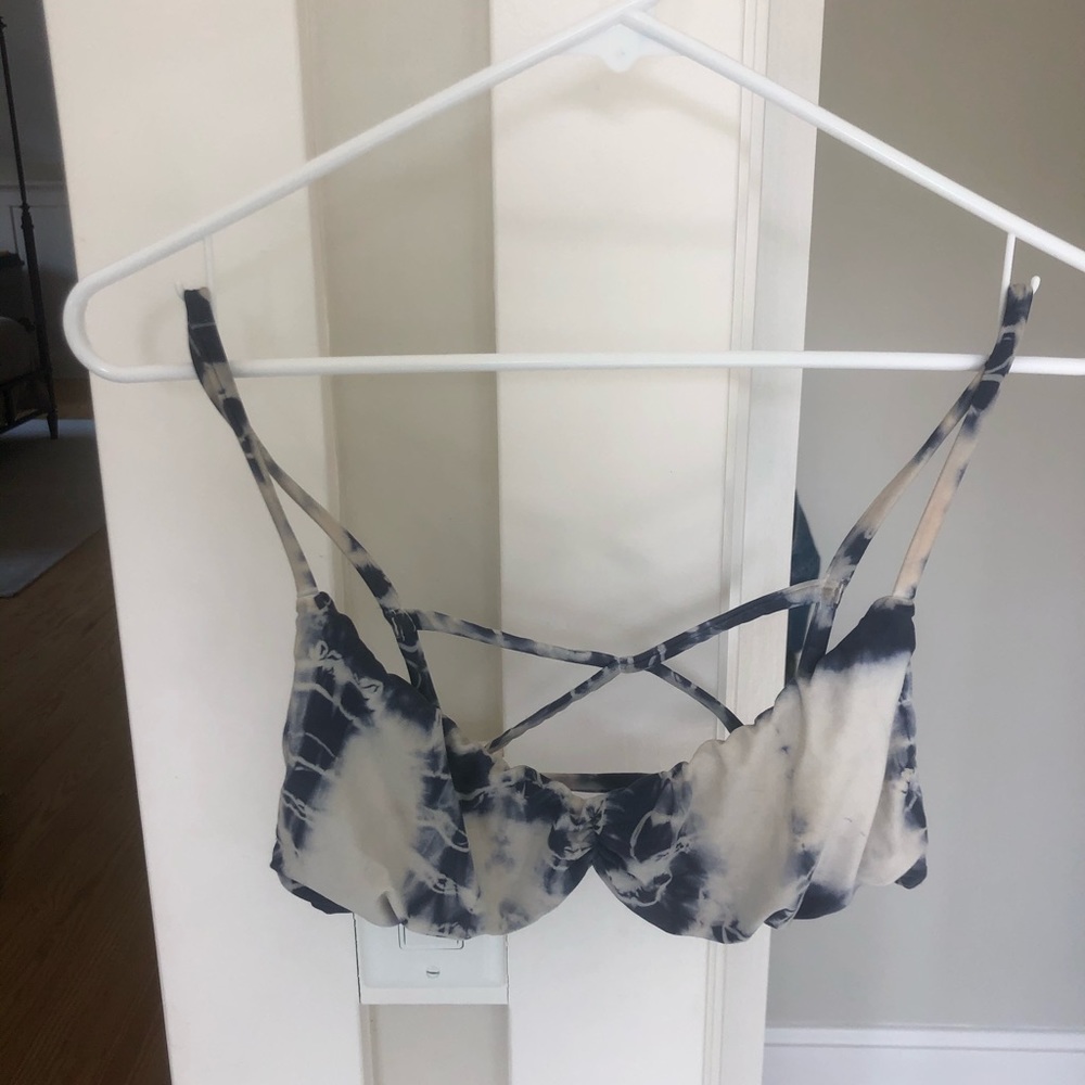 Planet Blue Tie-dye bikini top